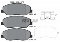 Kit de plaquettes de frein, frein à disque 2435101 Textar