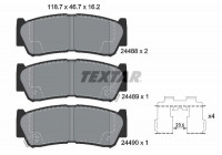 Kit de plaquettes de frein, frein à disque 2448801 Textar