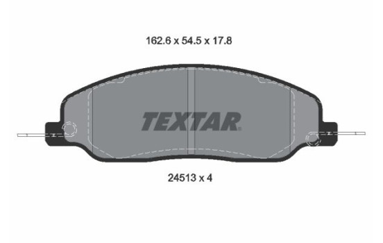 Kit de plaquettes de frein, frein à disque 2451301 Textar, Image 2