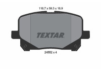 Kit de plaquettes de frein, frein à disque 2452201 Textar