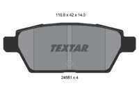 Kit de plaquettes de frein, frein à disque 2458102 Textar