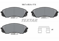 Kit de plaquettes de frein, frein à disque 2459701 Textar
