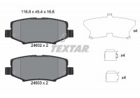 Kit de plaquettes de frein, frein à disque 2460201 Textar