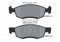 Kit de plaquettes de frein, frein à disque 2467301 Textar