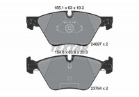 Kit de plaquettes de frein, frein à disque 2469701 Textar