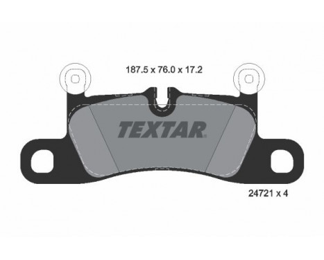 Kit de plaquettes de frein, frein à disque 2472101 Textar