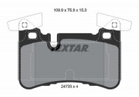 Kit de plaquettes de frein, frein à disque 2473301 Textar