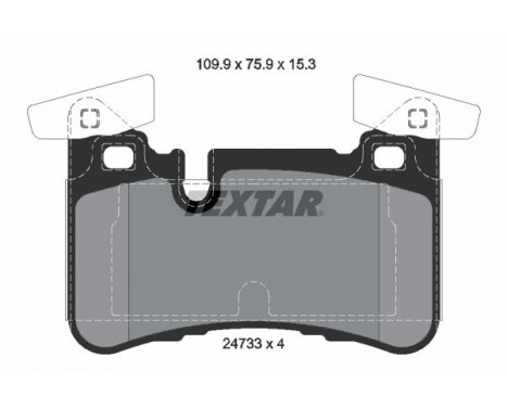 Kit de plaquettes de frein, frein à disque 2473301 Textar