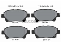 Kit de plaquettes de frein, frein à disque 2477801 Textar