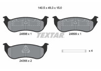 Kit de plaquettes de frein, frein à disque 2489803 Textar