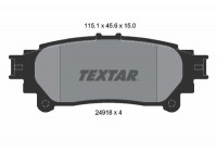 Kit de plaquettes de frein, frein à disque 2491801 Textar