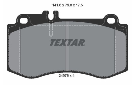 Kit de plaquettes de frein, frein à disque 2497601 Textar