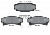 Kit de plaquettes de frein, frein à disque 2514001 Textar