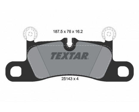 Kit de plaquettes de frein, frein à disque 2514301 Textar