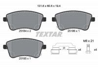 Kit de plaquettes de frein, frein à disque 2518401 Textar