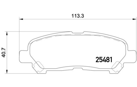 Kit de plaquettes de frein, frein à disque 2548101 Textar