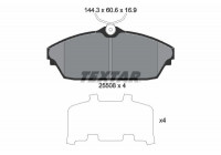 Kit de plaquettes de frein, frein à disque 2550801 Textar
