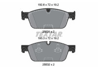 Kit de plaquettes de frein, frein à disque 2553101 Textar