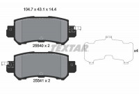 Kit de plaquettes de frein, frein à disque 2554001 Textar