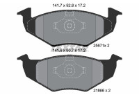 Kit de plaquettes de frein, frein à disque 2567101 Textar