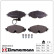 Kit de plaquettes de frein, frein à disque 25683.200.2 Zimmermann, Vignette 2