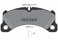 Kit de plaquettes de frein, frein à disque 2570101 Textar