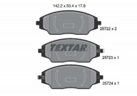 Kit de plaquettes de frein, frein à disque 2572201 Textar