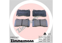 Kit de plaquettes de frein, frein à disque 25850.160.1 Zimmermann