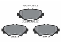 Kit de plaquettes de frein, frein à disque 2587801 Textar