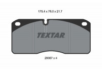 Kit de plaquettes de frein, frein à disque 2906705 Textar