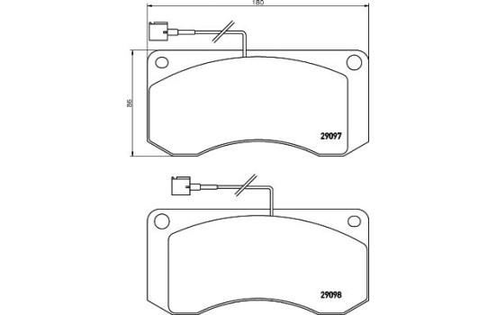 Kit de plaquettes de frein, frein à disque 2909702 Textar