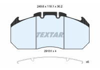 Kit de plaquettes de frein, frein à disque 2913105 Textar