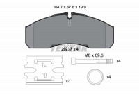 Kit de plaquettes de frein, frein à disque 2923701 Textar