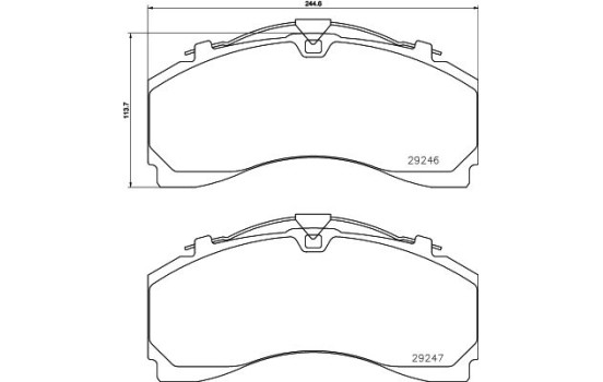 Kit de plaquettes de frein, frein à disque 2924601 Textar, Image 2