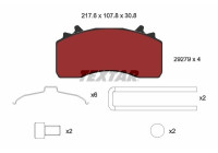 Kit de plaquettes de frein, frein à disque 2927901 Textar