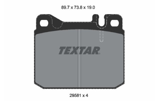 Kit de plaquettes de frein, frein à disque 2958105 Textar