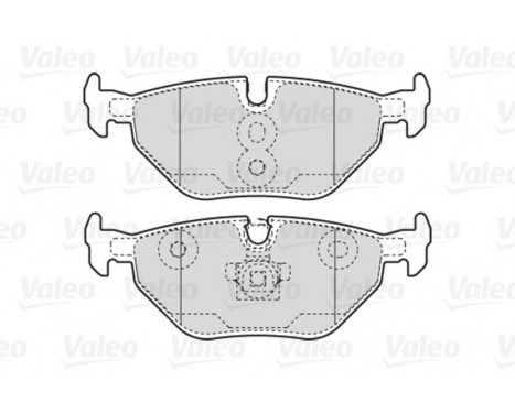 Kit de plaquettes de frein, frein à disque 301753 Valeo, Image 2