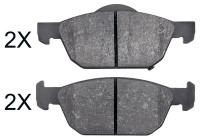 Kit de plaquettes de frein, frein à disque 35002 ABS