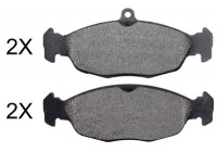 Kit de plaquettes de frein, frein à disque 35006 ABS