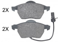 Kit de plaquettes de frein, frein à disque 35026 ABS
