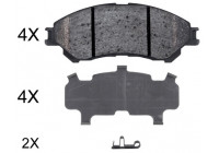 Kit de plaquettes de frein, frein à disque 35031 ABS