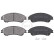 Kit de plaquettes de frein, frein à disque 35031 ABS, Vignette 2