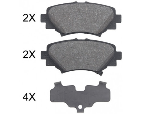 Kit de plaquettes de frein, frein à disque 35032 ABS