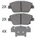 Kit de plaquettes de frein, frein à disque 35033 ABS