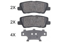 Kit de plaquettes de frein, frein à disque 35035 ABS