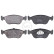Kit de plaquettes de frein, frein à disque 35044 ABS