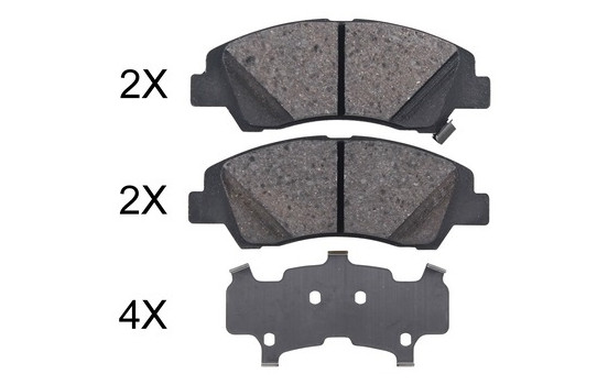 Kit de plaquettes de frein, frein à disque 35046 ABS