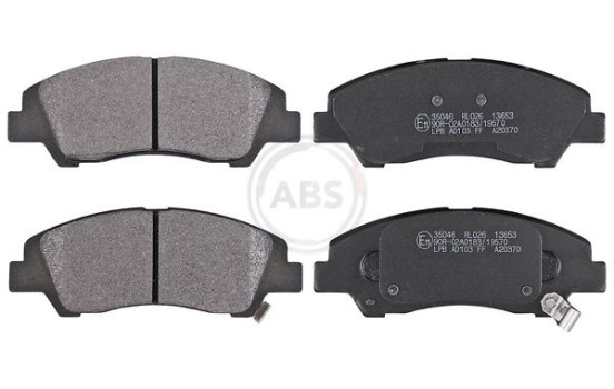Kit de plaquettes de frein, frein à disque 35046 ABS, Image 2