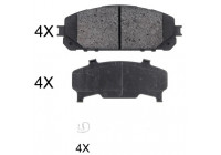 Kit de plaquettes de frein, frein à disque 35047 ABS