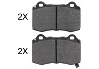 Kit de plaquettes de frein, frein à disque 35052 ABS